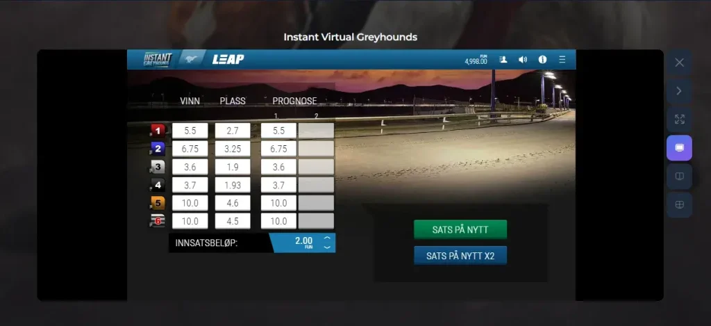 virtuell sport greyhound