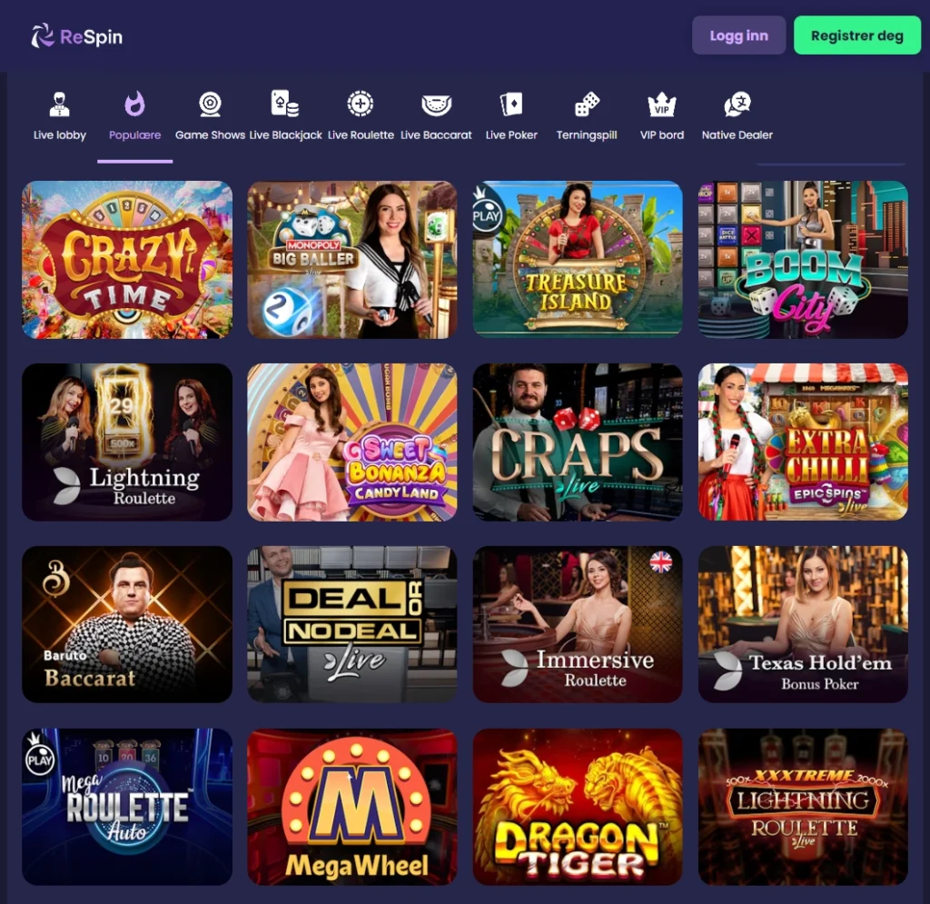 ReSpin Live Casino Spill 1024x995 1