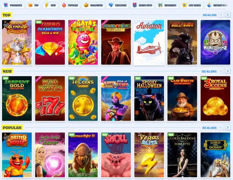 Onlyspins Casino Spilleautomater