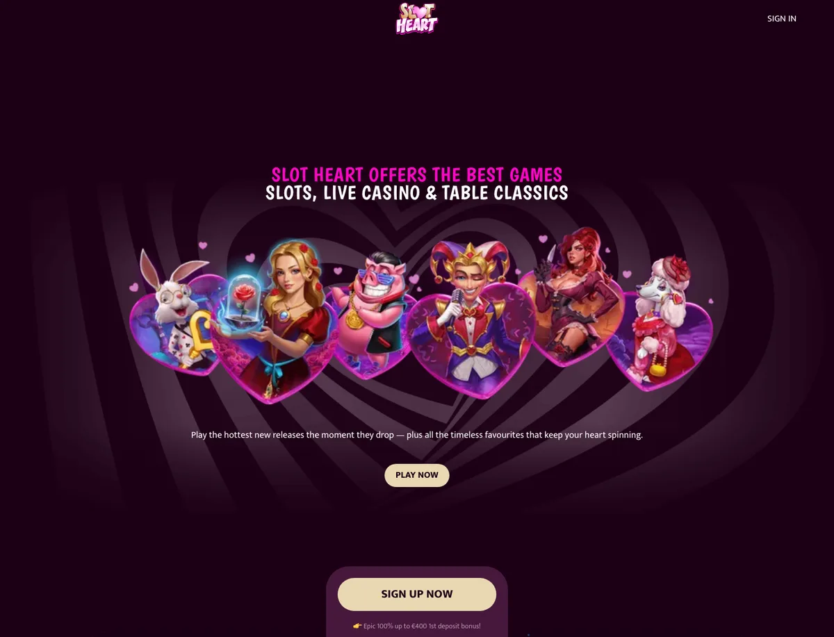 Slotheart Casino spillutvalg